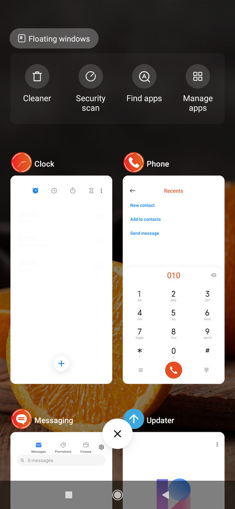 Orange screenshot