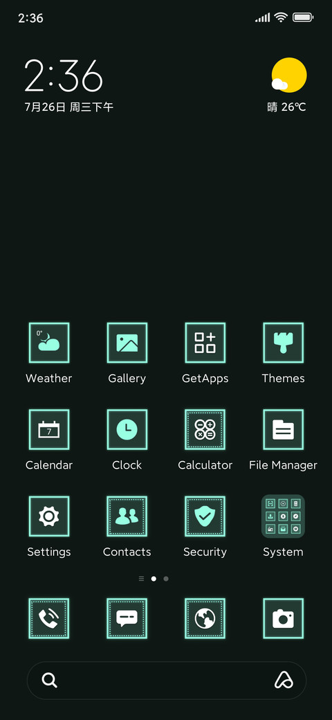 technology style screenshot