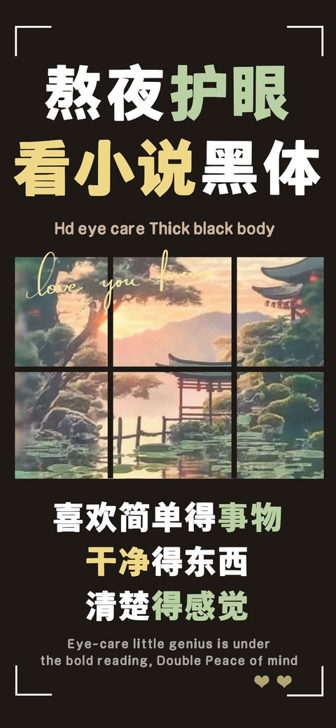 熬夜护眼看小说黑体 screenshot