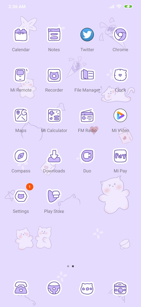 Tiled Purple Cute screenshot