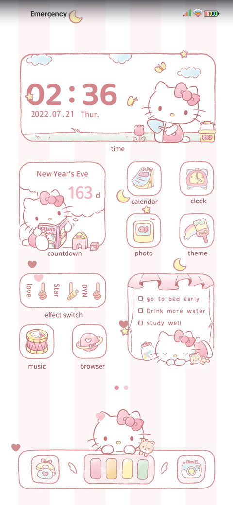 Kitty pink memory screenshot