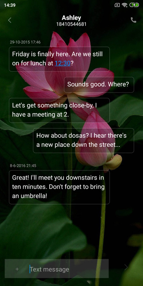 Lotus flower red screenshot