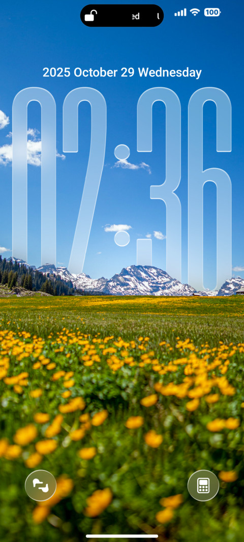 Blue color screenshot