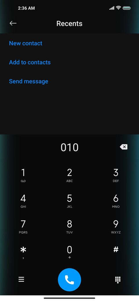 Dazzle dial screenshot