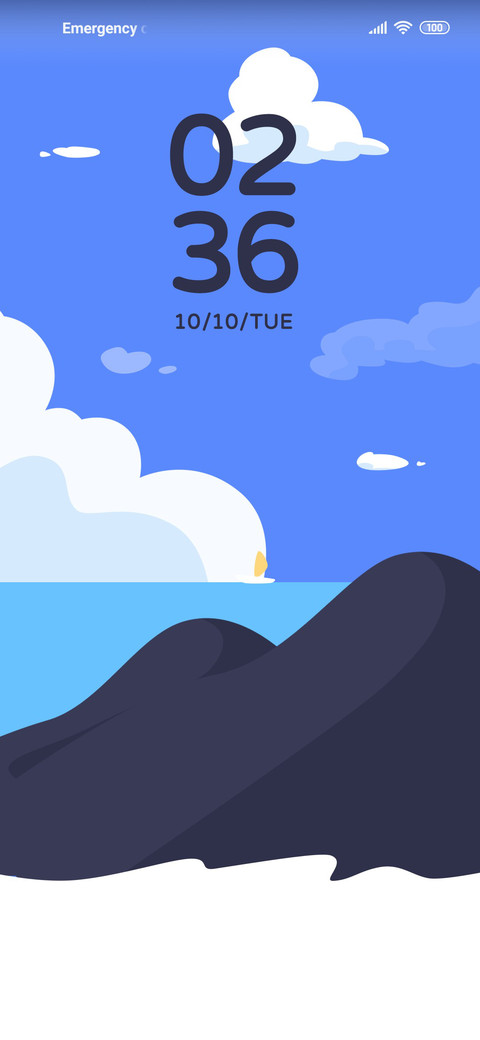 Flat sea cloud screenshot