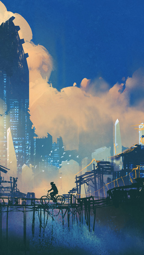 黑暗城市-拍信图库 screenshot