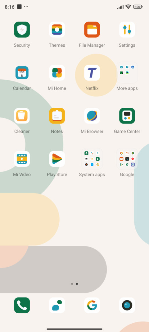 Geometric dot screenshot