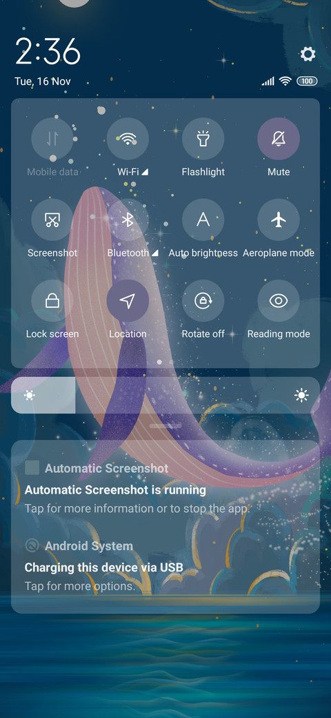 Galaxy whale screenshot