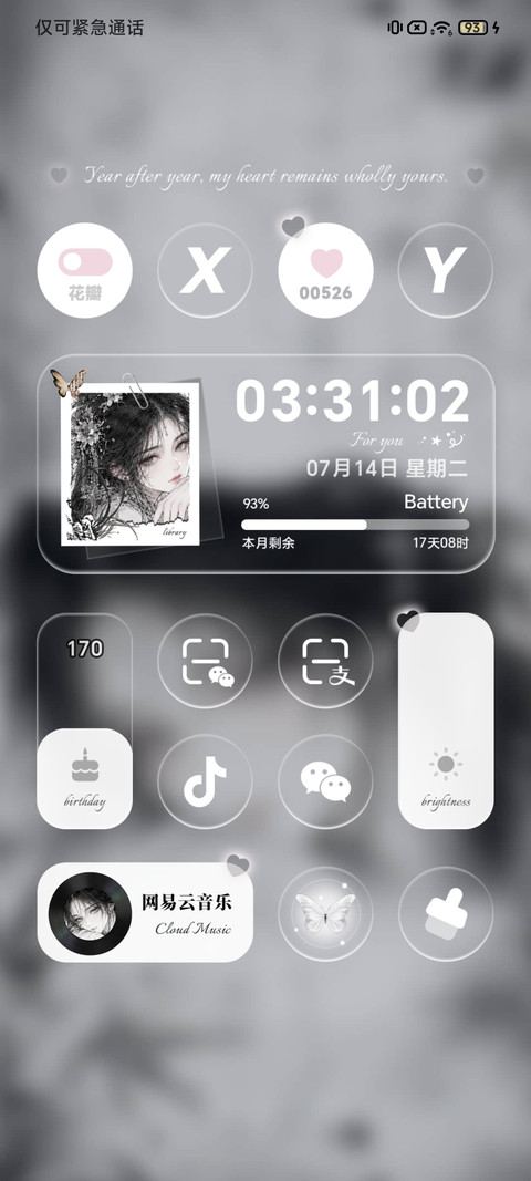 OS 国风墨影惊鸿 screenshot