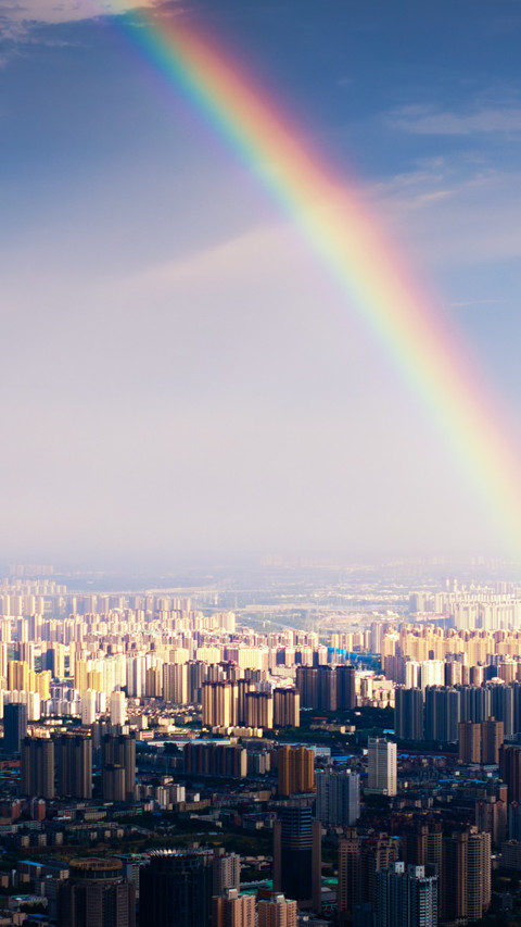 Rainbow Night View of Zhengzhou screenshot