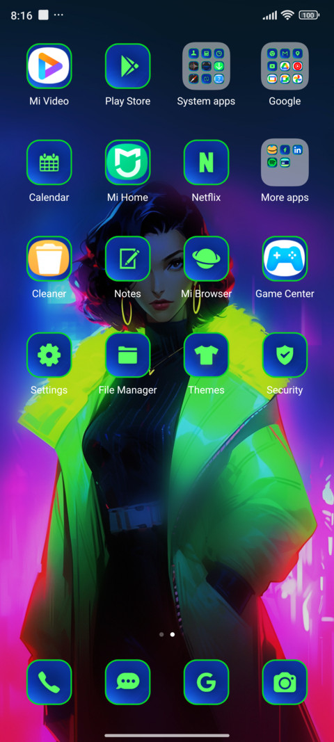 neon anime screenshot