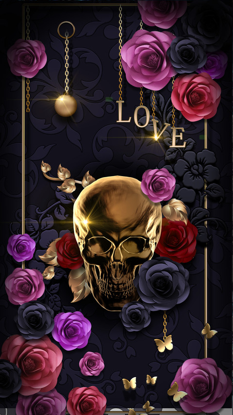 Retro bone rose -Desity screenshot