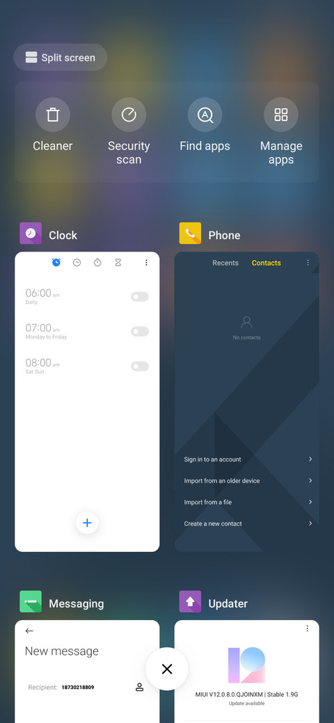 Geometric screenshot