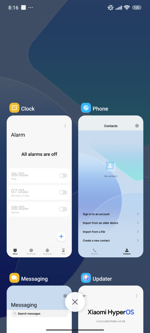 Cyan Glass screenshot
