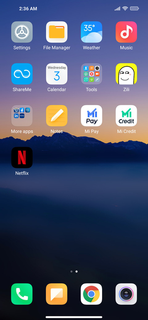 Minimal screenshot