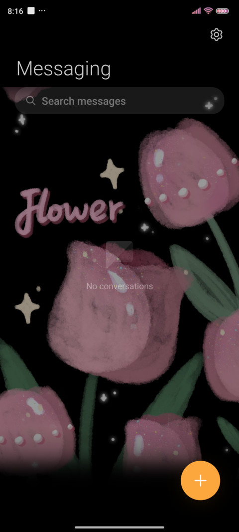 Pink Black Flower screenshot