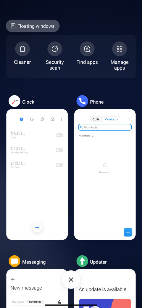 Components UI screenshot