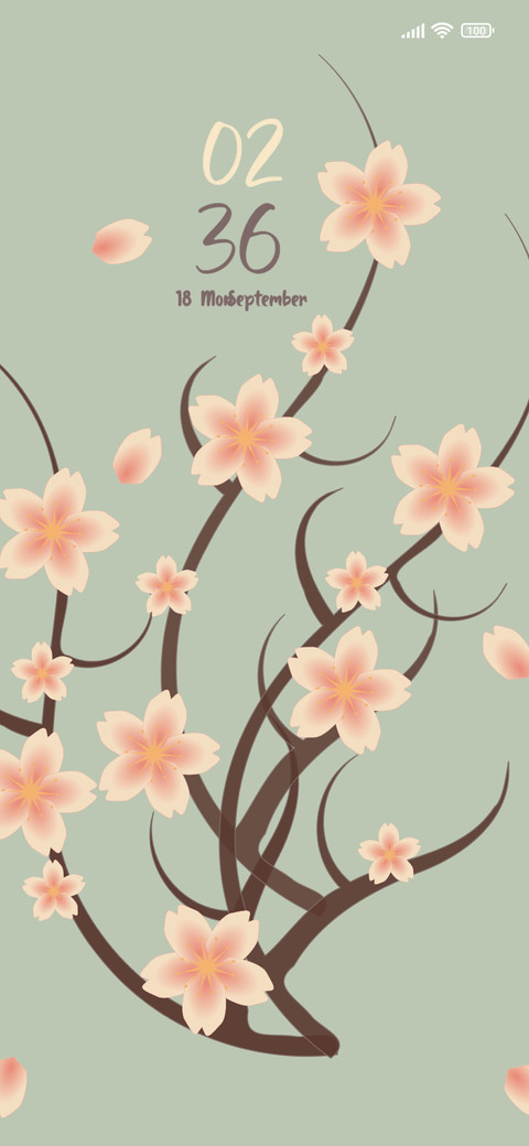 Cherry blossoms screenshot