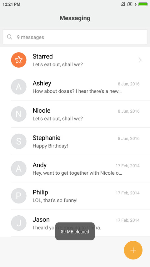 android one screenshot