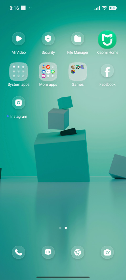 Teal Cubes screenshot