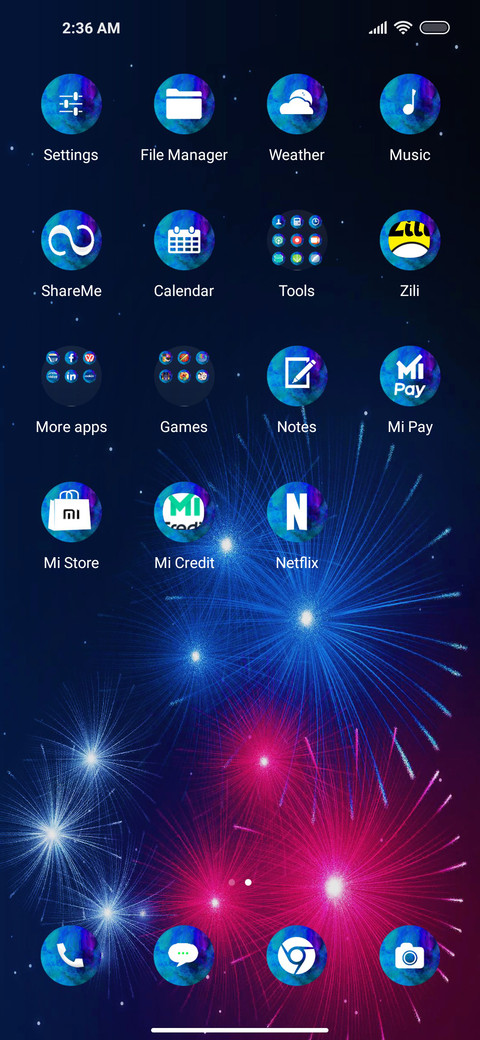 Fireworkz on screenshot