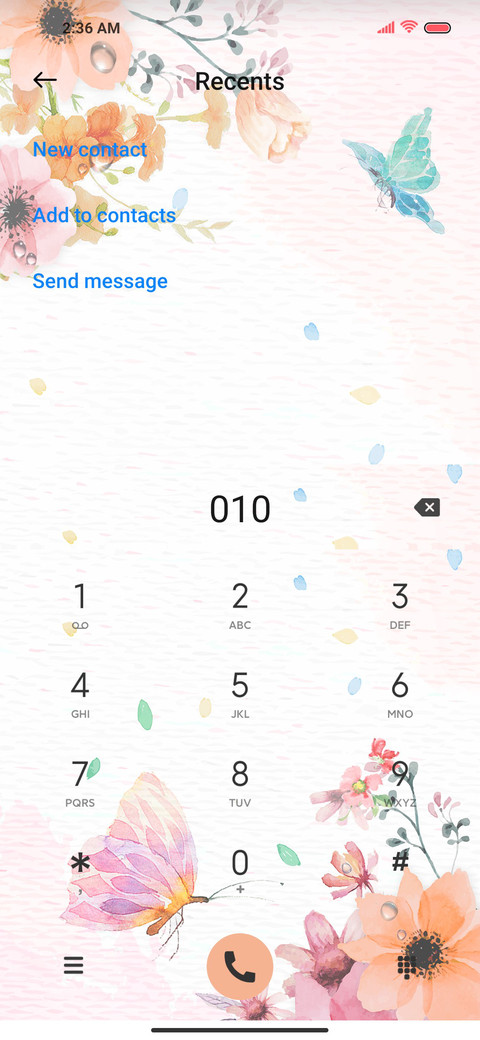 Spring ink flower screenshot
