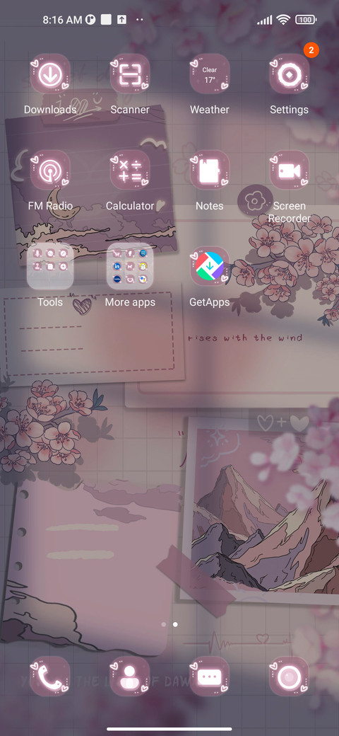 Romantic cherry screenshot