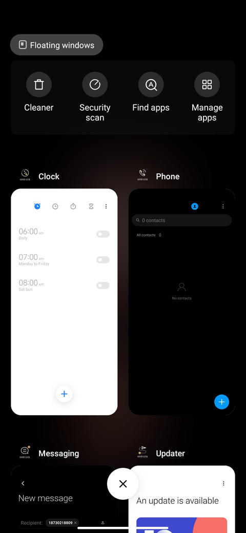 Dynamic blinking screenshot