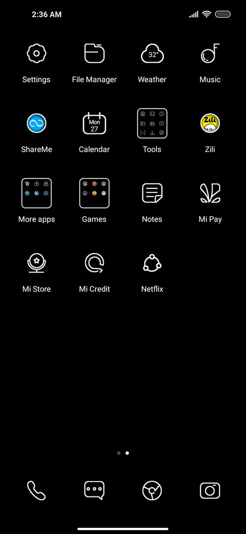 Lightning black screenshot