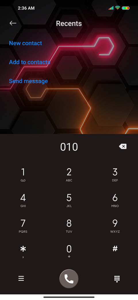 Laser technology screenshot