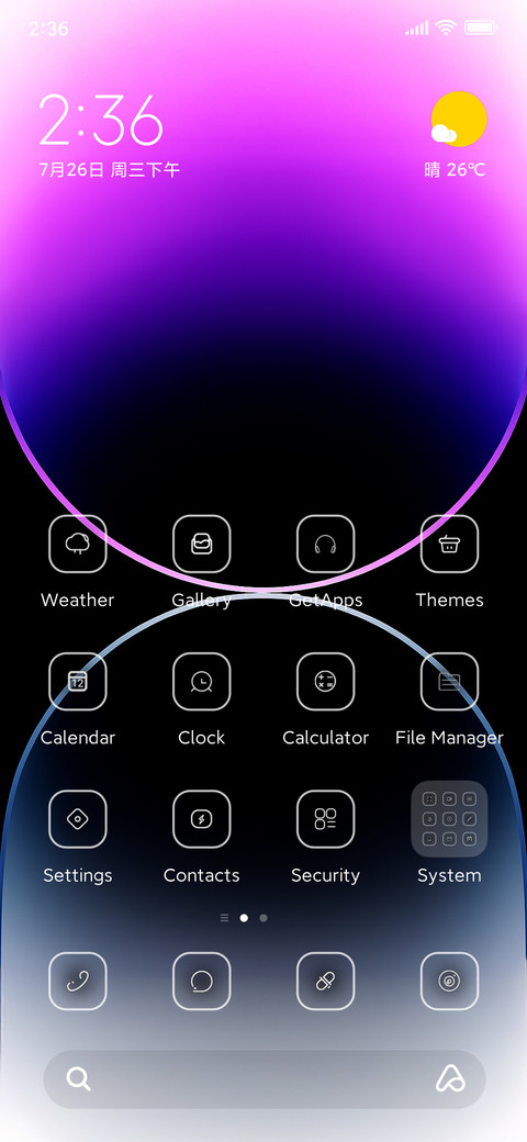 Purple OS screenshot