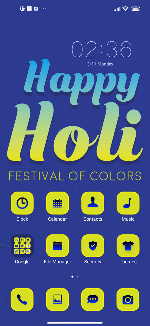 happy holi screenshot