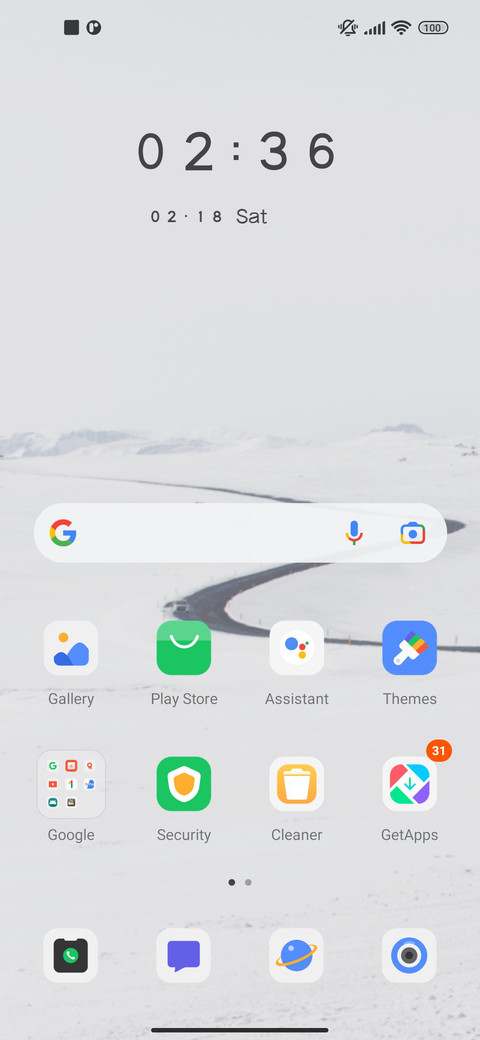 Simple Snowy Road screenshot