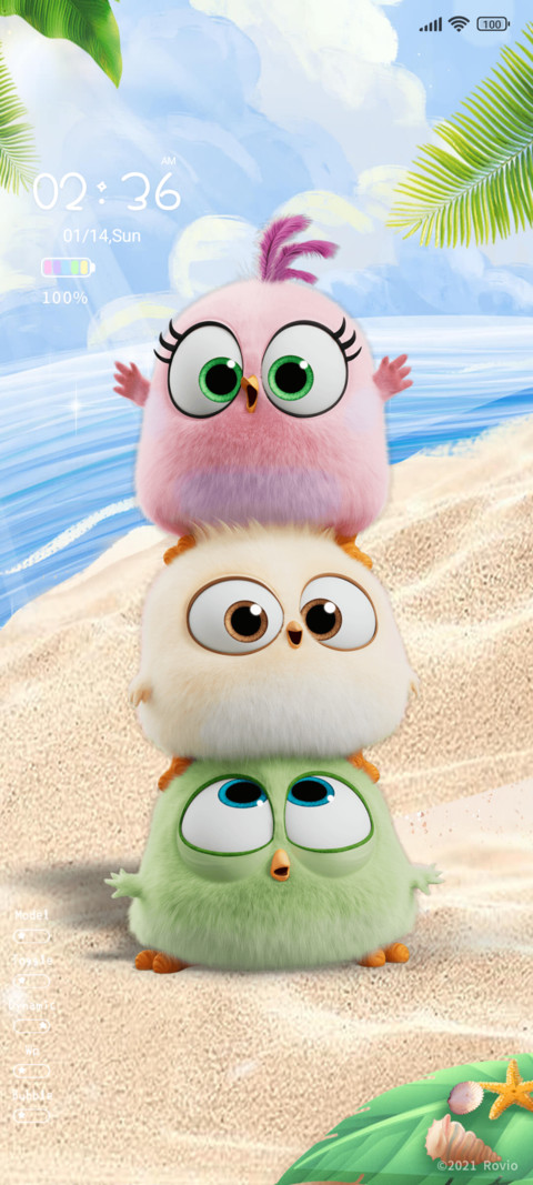 Angry birds beach screenshot