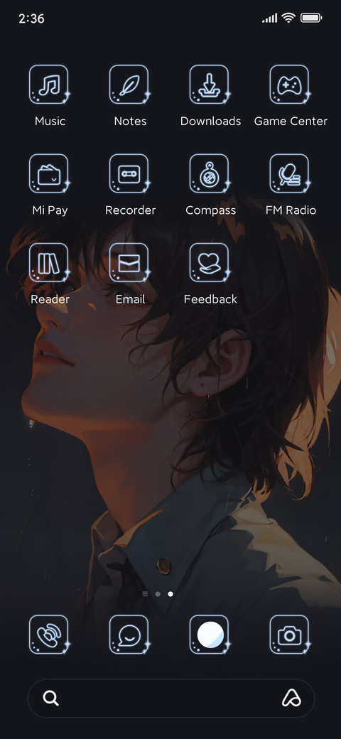 Boy in the rain screenshot