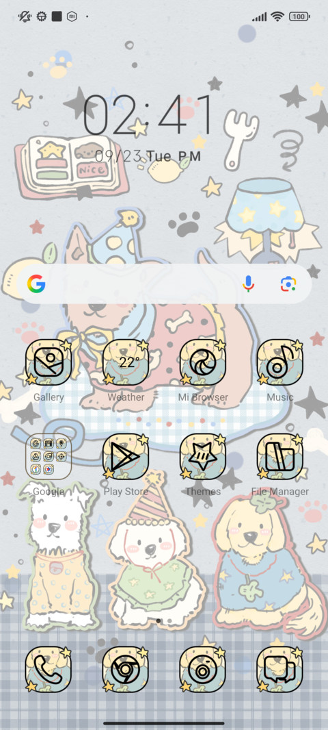 Retro Doodle Paws screenshot