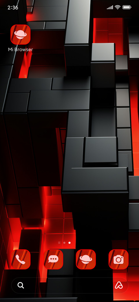 abstract red screenshot