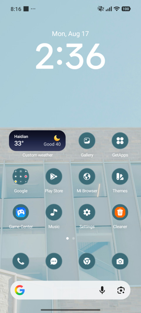 White Grid screenshot
