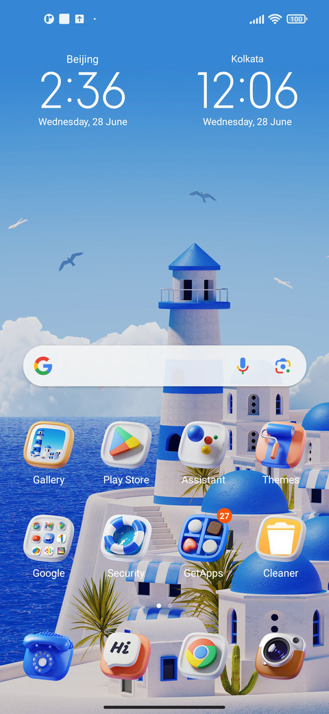 Santorini Breeze screenshot