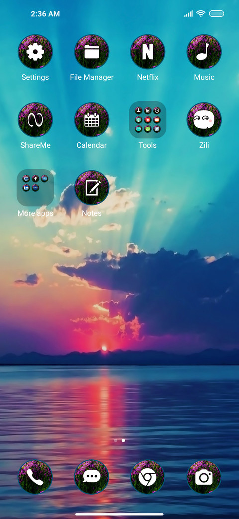 Sunrise view screenshot