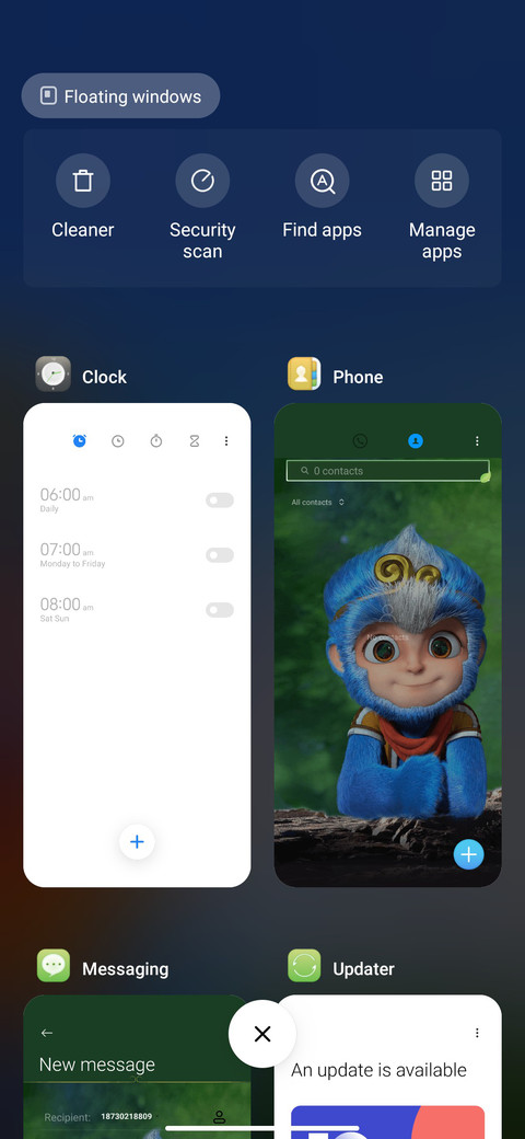 Light tone screenshot