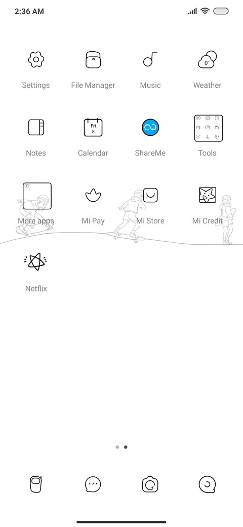 Line cool girl screenshot