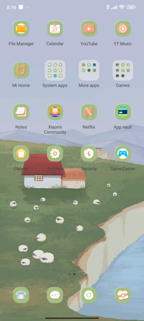Green grass double screenshot