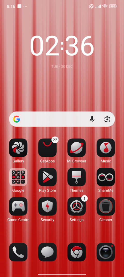Pure white screenshot