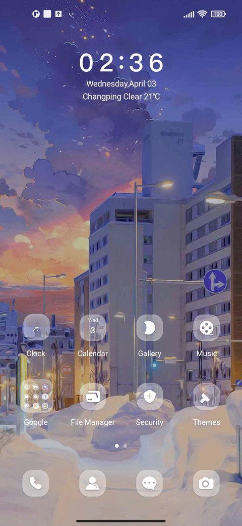 White anime world screenshot