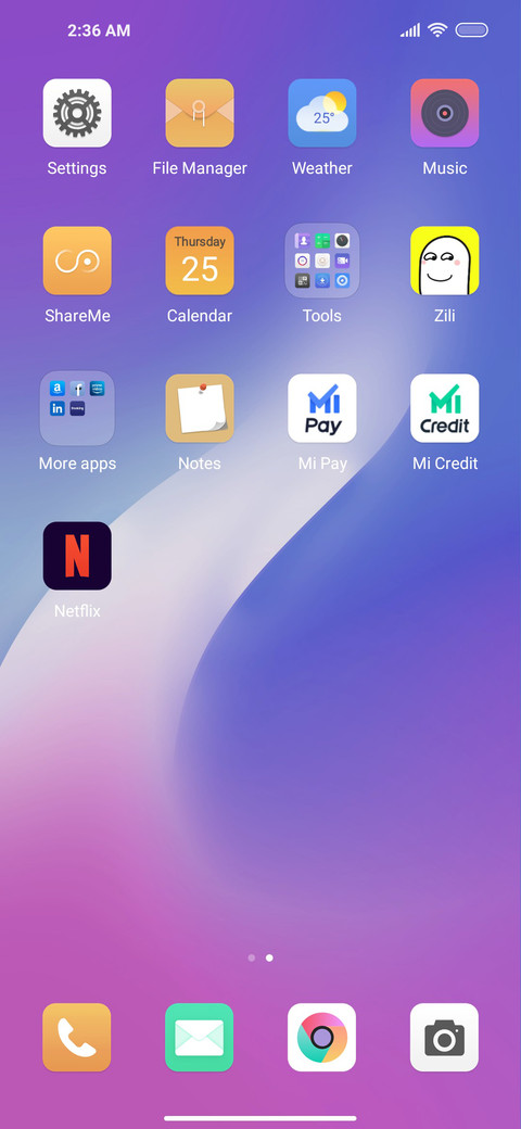 Colourful OS screenshot