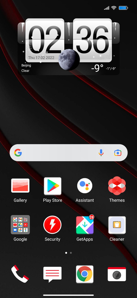 HTC Dark Red screenshot