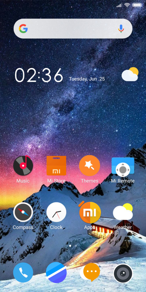Color space screenshot