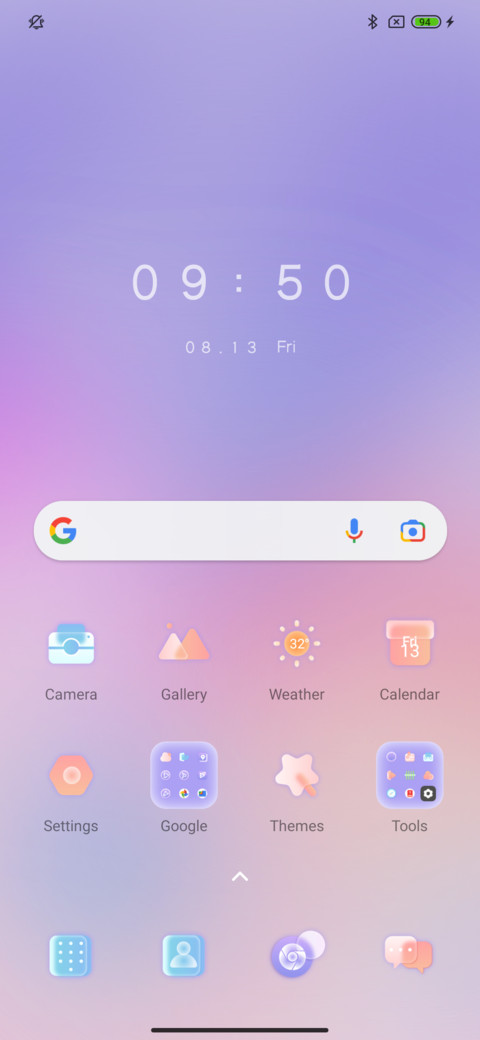 Colorful glass screenshot