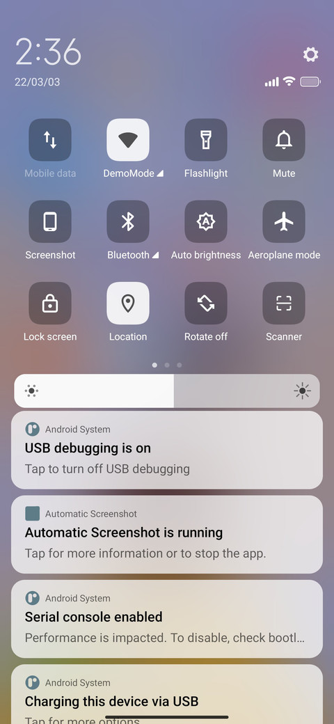 Yellow mode screenshot
